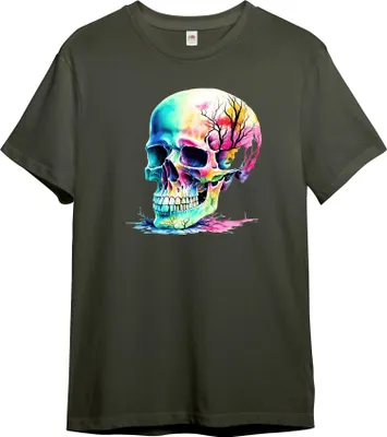 Produktbild von PAULGOS Herren T-Shirt "bunter Totenkopf" Schädel, Skull
