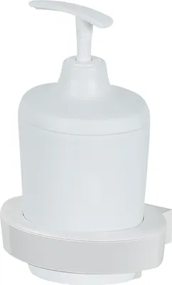 Produktbild von Seifenspender mit Halter spirella Lemon weiß