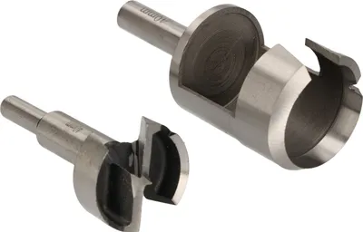 Image de KOTARBAU® Jeu de fraises et de mèches 40 mm Mèches à bois Mèches à tourillonner Mèches à bouchons Mèches pour trous de noeuds Mèche à bois Bouchons Mèche à bois