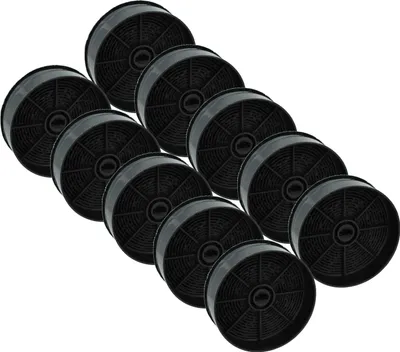 Produktbild von vhbw 10x Aktivkohlefilter Ersatz für IKEA 904.213.36, NYTTIG FIL 120 für Dunstabzugshaube - 12,4 cm