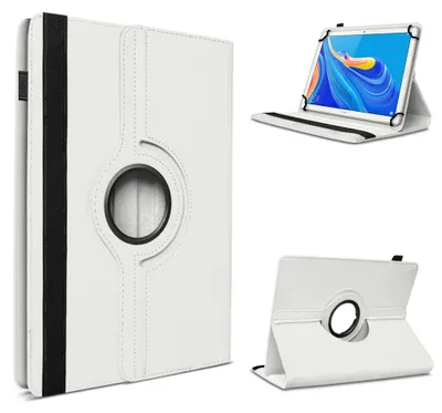 Produktbild von Tablet Hülle für HONOR PAD X8A Tasche Schutzhülle Case 360 Grad DrehbarFarbe 360 Uni:Weiss