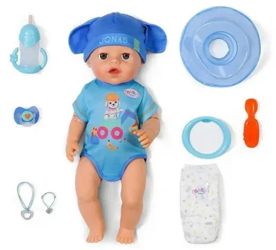 Obrázek produktu pro BABY born Jonas Click & Play 43cm, Dětská panenka, Muži, 3 rok/roky, Chlapec/děvče, 430 mm, Vícebarevný