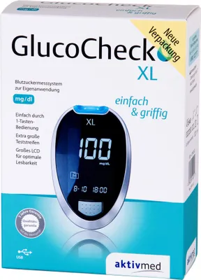 Obrázok produktu pre Glucocheck XL sada glukometrov na meranie glukózy v krvi mg/dl 1 ks