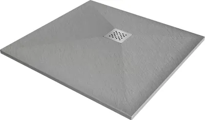 Produktbild von Mexen Stone+ quadratische Duschwanne aus Komposit 90 x 90 cm, grau-beton - 44619090