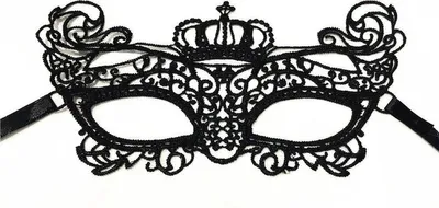 Produktbild von Jumada's - Venezianische Augenmaske - Maskerade - Maskenball - Spitze - Schwarz