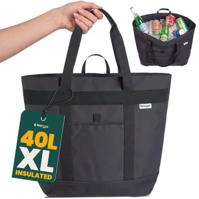 Zdjęcie produktu dla Torba termiczna chłodząca 40L składana na plażę piknik camping