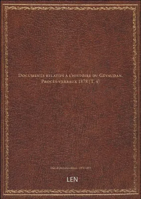 Immagine prodotto di Dokumente zur Geschichte von Gévaudan