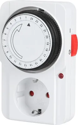 Image de Timer Socket Indoor Mechanical 24 Hour PlugIn Outlet Timer Home Safety Tool