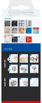 Productafbeelding van tesa 40262-00000-00, klemhaken, leisteenlijm, chroom (glanzend) (40262-00000-00)