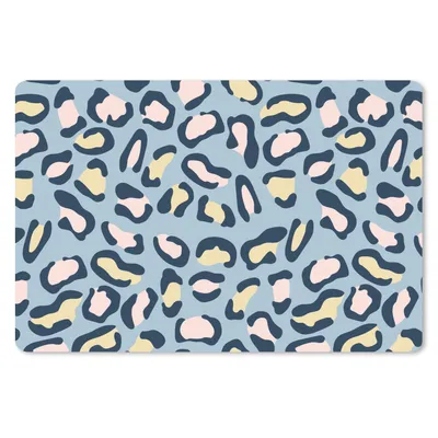 Obrázok produktu pre Podložka pod myš - Potlač pantera - Pastelové farby - Vzory - 60x40cm - Rohožka pod myš