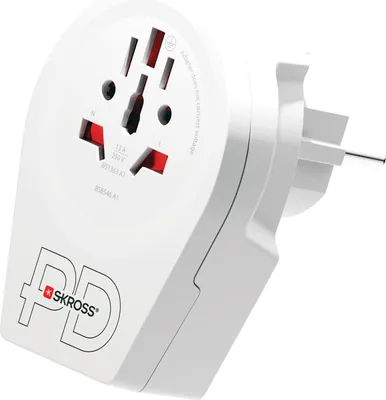 Zdjęcie produktu dla SKROSS 1.500295-E SKROSS Adapter World to Europe + USB Type C Slot