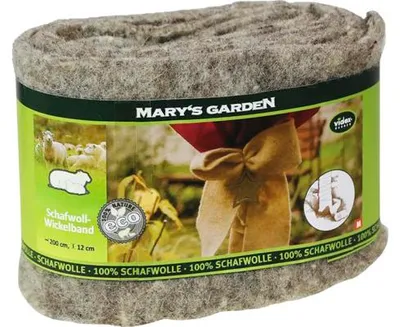 Produktbild von Schafwoll-Wickelband Mary's Garden 200x12 cm