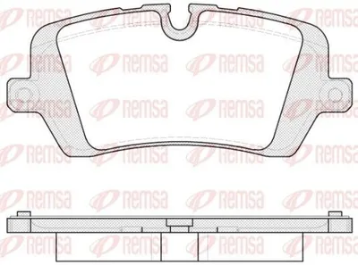 Produktbild von REMSA Bremsbeläge Satz Hinten Bremsklötze für LAND ROVER Range Rover Sport (L494) 1541.00