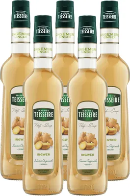 Immagine prodotto di Sciroppo per bevande Mathieu Teisseire Zenzero 0,7L (confezione da 5)