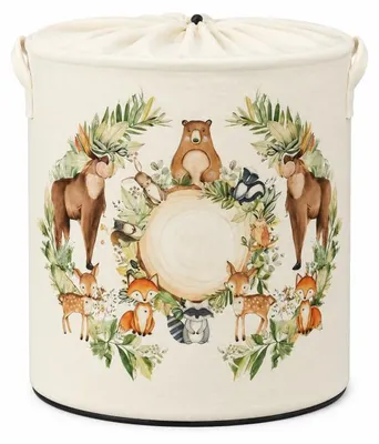 Image de Panier de rangement en polyester multicolore - L 37 × P 37 × H 40 cm