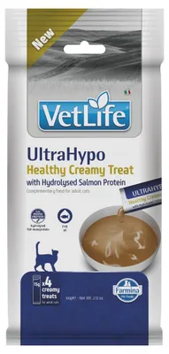 Obrázek produktu pro Farmina Vet Life UltraHypo Creamy Treat 60g Krémová pochoutka s lososem pro kočky