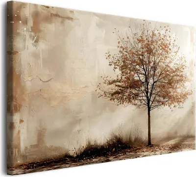 Zdjęcie produktu dla Obrazy na płótnie dekoracja na ścianę do sypialni brązowe drzewo 80x120cm