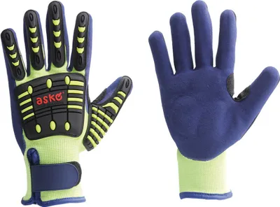 Produktbild von askö askö THL-Handschuh Revival, EN 388, CAT II, Größe 6, blau 603701-2402-6