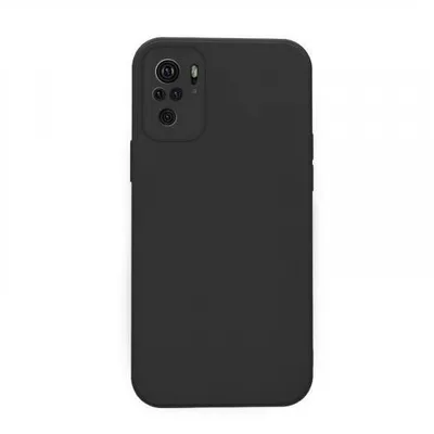 Produktbild von Liquid Silikon Hülle Für Smartphones - Farbe: Schwarz - Modellkompatibilität: Für Xiaomi Redmi Note 10