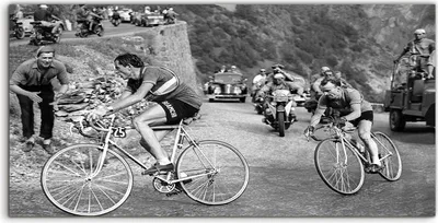 Produktbild von Coloray Acrylbild 100x50  Wandbild Acrylbilder Deko Tour De France Grafik Vintage