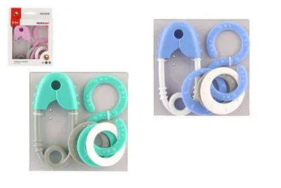 Obrázek produktu pro Chrastítko 2ks plast v krabičce 13x16cm 0m+