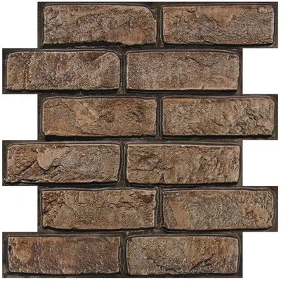 Zdjęcie produktu dla Panel ścienny z PVC 30 x 30 cm, imitacja kamienia, samoprzylepny, wodoodporny, wysokiej jakości okładzina ścienna do wnętrz
