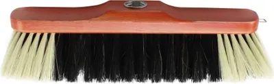 Produktbild von com-four® Zimmerbesen ohne Stiel mit Schraubgewinde - Stubenbesen mit Rosshaarmischung - Rosshaarbesen aus Buchenholz - ca. 30 cm