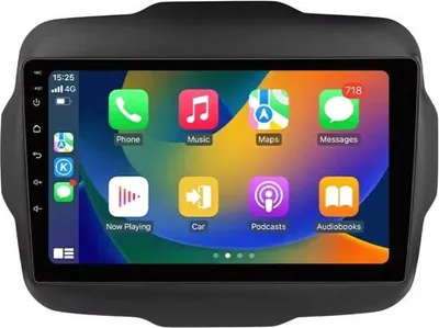 Immagine prodotto di Autoradio con Bluetooth e CarPlay per Jeep Renegade (2016-2020) - Compatibile con Apple e Android - Impianto stereo - Sistema di navigazione - 2 GB di RAM, 32 GB di memoria