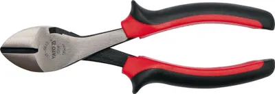Produktbild von Yato YT-6612, Seitenschneider, 55 - 62, Chrom-Vanadium-Stahl, Polypropylen (PP), Thermoplastischer Gummi (TPR), Grau, Orange, Weiß, 180 mm
