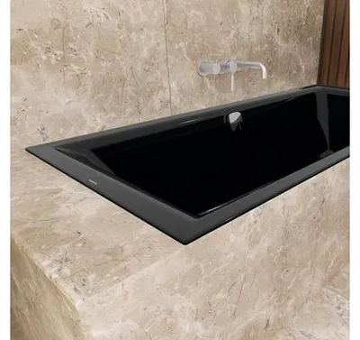 Produktbild von KALDEWEI Badewanne PURO NEXT COMBI 1433 170 x 70 cm schwarz glänzend 143323000701