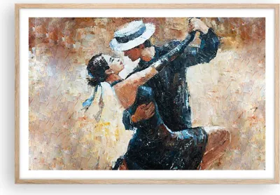 Produktbild von Gerahmtes Poster - Rahmen in heller Eiche - tanzen sie - 91,5x61 cm - Wand Bild - Wanddeko - Wandbilder - Kunstposter - Wandposter - Bilderrahmen - Bilder - Kunstdruck - Wandbild - P2NAA91x61-3773