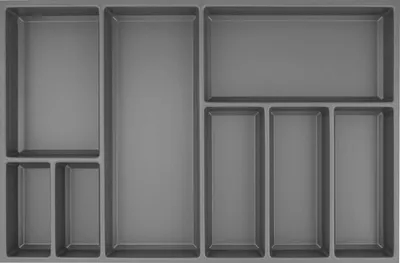 Produktbild von Agoform Besteck Organizer Sky Besteckeinsatz 720x53x473 Kunststoff schiefergrau