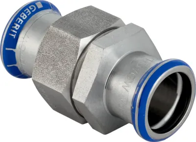 Produktbild von Geberit GE Mapress, Edelstahl, Verschraubung, mit UeWM aus Edelstahl, d18mm, 1 Stk.