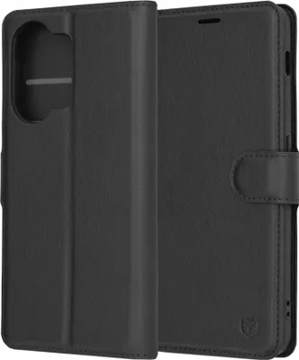 Image de Techsuit cuir Folio Book Wallet étui à rabat pour OnePlus Nord 3 - Noir