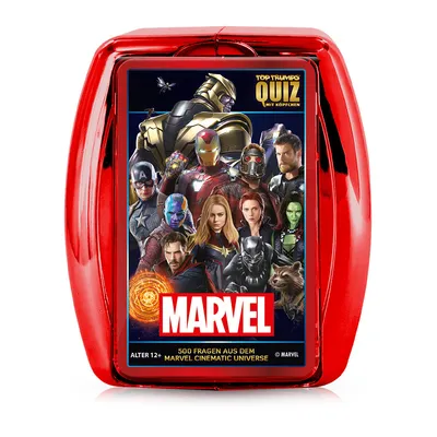Produktbild von Top Trumps Quiz Marvel Cinematic Universe Ratespiel Wissensspiel Fragespiel Gesellschaftsspiel
