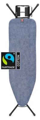Produktbild von Brabantia Bügelbrett B, Ärmelbügelbrett, Baumwolle, Dampfbügeleisen, Schwarz, Blau, Einfarbig, Blau