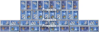 Produktbild von Briefmarken DDR 1986 Mi WZd668-WZd675, SZd314-SZd321 (kompl.Ausg.) postfrisch Weltraumflug