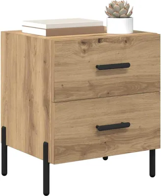 Obrázek produktu pro vidaXL Artisan dubový noční stolek 40 x 35 x 47,5 cm materiál na bázi dřeva