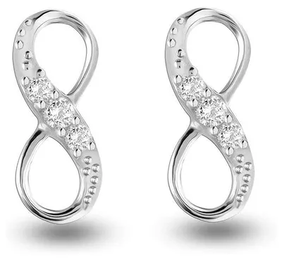 Imagen del producto de Pendientes "Infinity" de Bibei para mujer, con detalles brillantes, modelo BIPE060