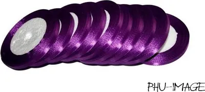 Produktbild von Satinband 6 mm dunkelviolett