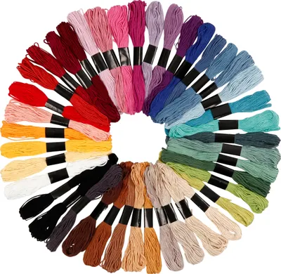 Image de Set de fils à broder "Couleurs assorties", 42 pièces
