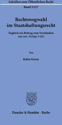 Produktbild von Rechtswegwahl im Staatshaftungsrecht.