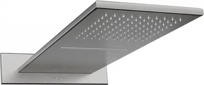 Produktbild von Mexen Waterfall Kopfbrause schlank 50 x 22 cm, Graphit - 79190-66