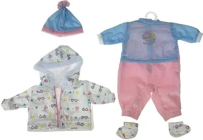 Image de Vêtements pour poupée 45 cm - bébé avec sac en PVC