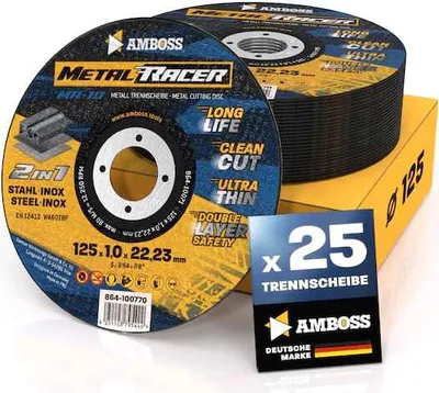 Produktbild von 25x Amboss Metal Racer Trennscheibe | Ø125 mm - 1 mm - 22.23 mm |