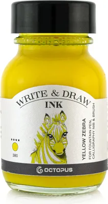 Produktbild von Write and Draw Ink 380 Yellow Zebra, Schreib- und Zeichentusche, 50 ml