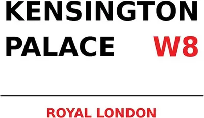 Produktbild von vianmo Holzschild 30x40 cm London Royal Kensington Palace W8