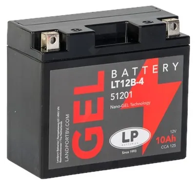 Productafbeelding van 12V 10Ah accu voor motorfiets, startaccu MG LT12B-4