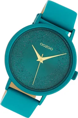 Immagine prodotto di Oozoo orologio da polso in pelle turchese C10581 Timepieces orologio analogico da donna al quarzo UOC10581
