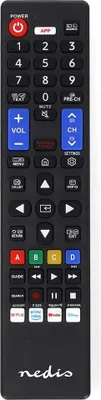 Immagine prodotto di Nedis Telecomando di ricambio - Adatto per: Samsung - Preprogrammato - 1 dispositivo - Pulsante Amazon Prime / Disney + / Pulsante Netflix / Pulsante Smart home / Pulsante Youtube - Infrarossi - Nero